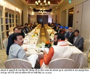 सिंगापुर में उद्योगपतियों संग CM सैनी की बैठक, हरियाणा के विकास और निवेश पर चर्चा