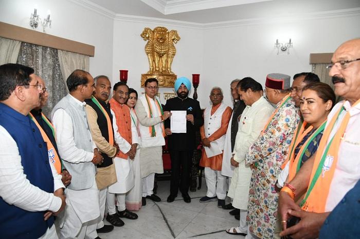 मदन कौशिक ने धामी के साथ राज्यपाल से की मुलाकात