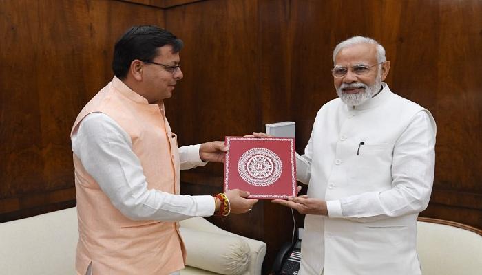 सीएम धामी ने पीएम मोदी से की मुलाकात, राज्य के लिए की ये मांग