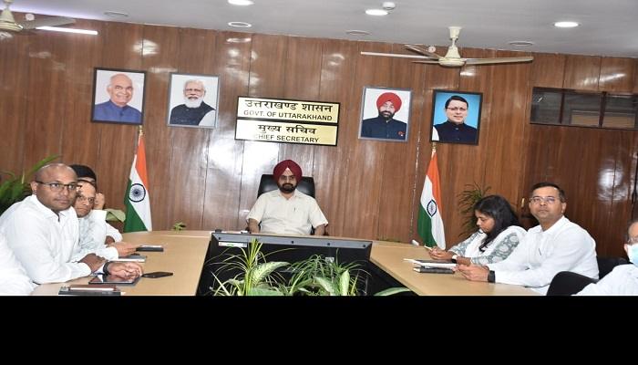 मुख्य सचिव ने पीएम गतिशक्ति कार्यों पर अधिकारियों संग बैठक की