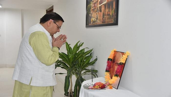 डॉ. श्यामा प्रसाद मुखर्जी की जयंती पर सीएम धामी ने दी श्रद्धांजलि