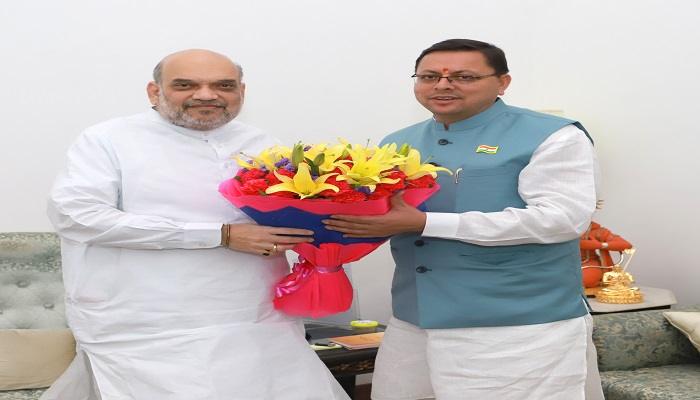 सीएम धामी ने अमित शाह से की भेंट, पैक्स धनराशि बढ़ाने का किया आग्रह
