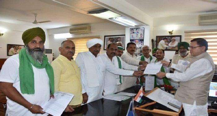 किसान यूनियन के पदाधिकारियों ने मुख्यमंत्री धामी से की भेंट