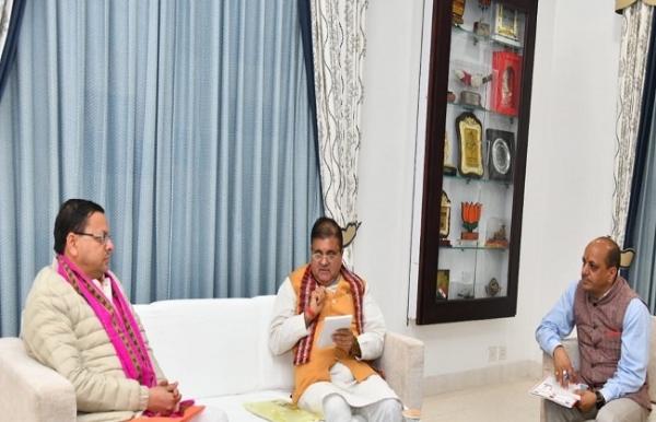 भाजपा अध्यक्ष ने सीएम धामी से की राज्य स्थापना दिवस पर कार्यक्रमों की चर्चा