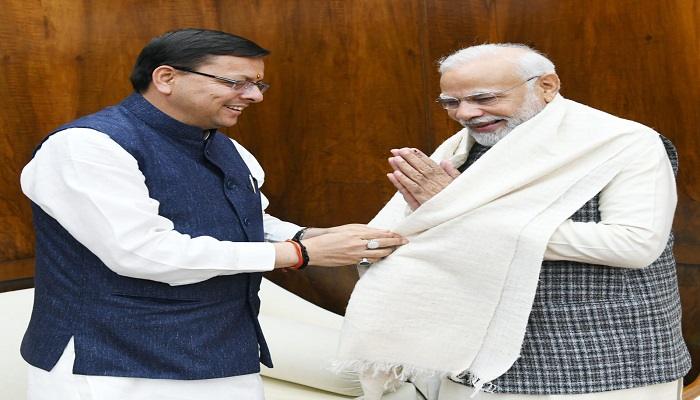 पीएम मोदी से सीएम धामी ने की मुलाकात
