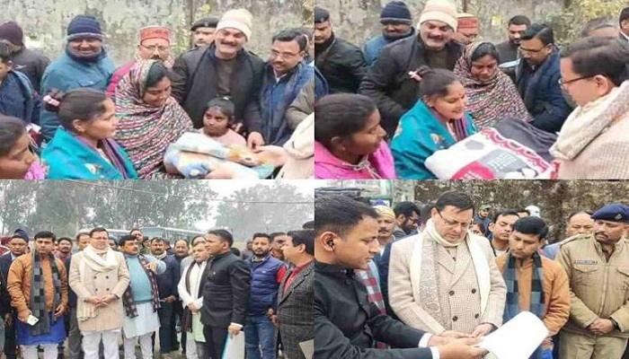 सीएम धामी ने अंतरराष्ट्रीय बस अड्डे की भूमि का किया निरीक्षण