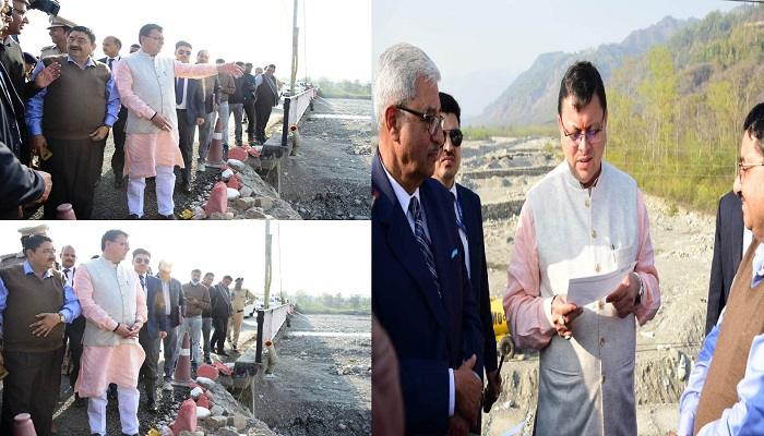 सीएम धामी ने निर्माणाधीन सुरक्षा दीवारों के निर्माण में तेजी लाए जाने के दिए निर्देश