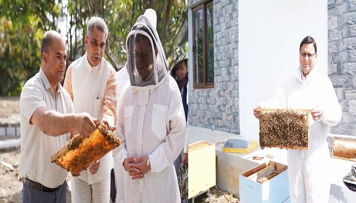 मुख्यमंत्री आवास परिसर में किया गया शहद प्रसंस्करण का कार्य किया गया