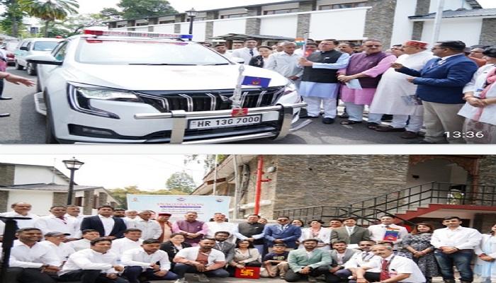 सीएम धामी ने चारधाम यात्रा के लिए निशुल्क स्वास्थ्य सेवा को मेडिकल टीम को किया रवाना