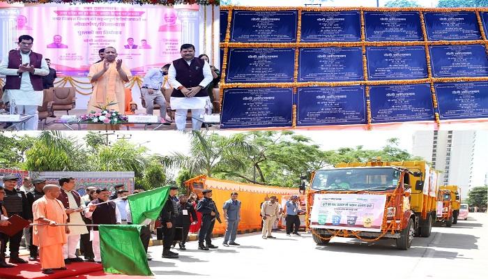 सीएम योगी ने लखनऊ में नगर विकास की 8,731 करोड़ की विकास परियोजनाओं का किया लोकार्पण