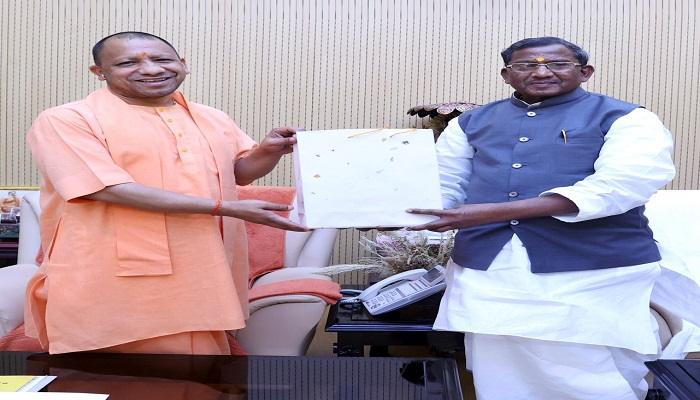 सीएम योगी की सिक्किम के राज्यपाल लक्ष्मण आचार्य से शिष्टाचार भेंट