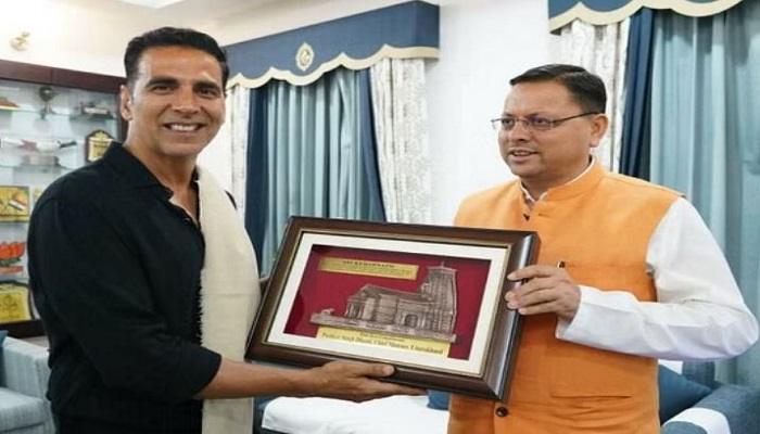 सीएम धामी से मिले अक्षय कुमार, इस मुद्दे पर हुई चर्चा
