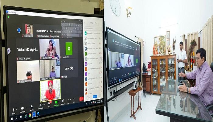 विज्ञापन के लिए लगे खराब एवं जर्जर पोल को तत्काल हटाने के दिये निर्देश: एके शर्मा