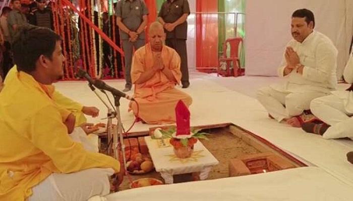 सीएम योगी ने उप्र राज्य आपदा प्रबंधन प्राधिकरण के भवन का किया शिलान्यास