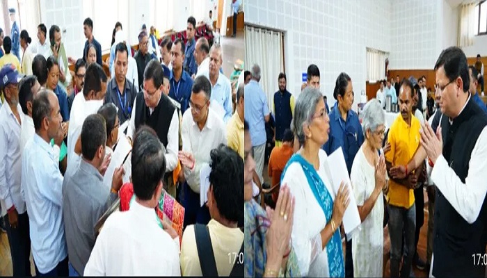 सीएम धामी ने सुनी जन समस्याएं, शीघ्र समाधान के दिये निर्देश