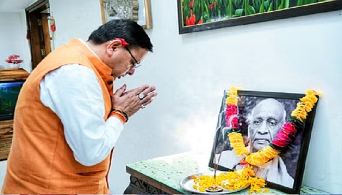National Unity Day: सीएम धामी ने किया लौह पुरुष को नमन