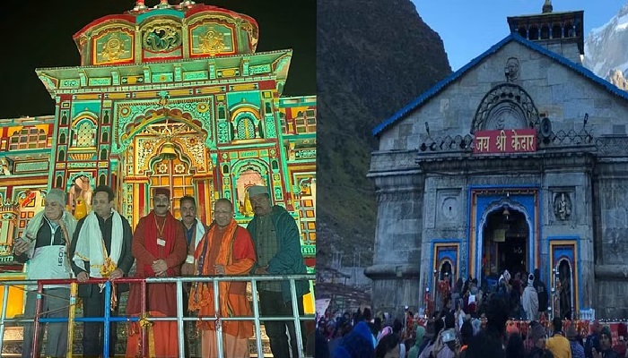 केदारनाथ धाम पहुंचे सीएम योगी, बदरीनाथ के ब्रह्म कपाल तीर्थ में किया पितृ तर्पण