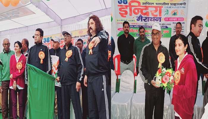 इंदिरा मैराथन : ‘रन फॉर स्वच्छता नो प्लास्टिक’ में दौड़े देशभर के धावक
