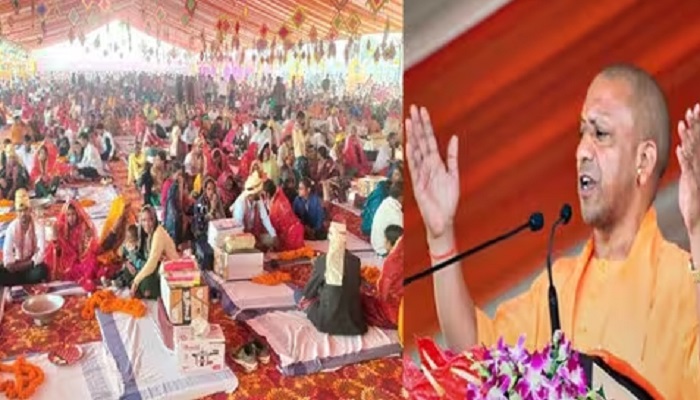 1500 जोड़े हुए एक दूजे के, सीएम योगी ने दिया सुखी जीवन का आशीर्वाद