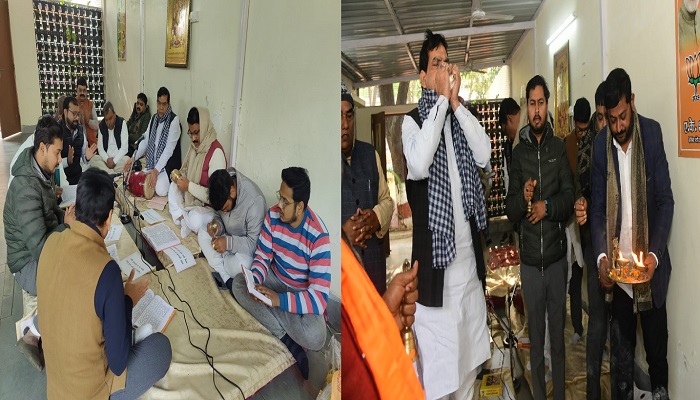 प्राण प्रतिष्ठा के अवसर पर श्रीराम के चरणों में एके शर्मा ने किया कोटि-कोटि नमन