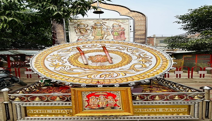 रामनगरी पहुंचा 500 किलो का विशाल नगाड़ा