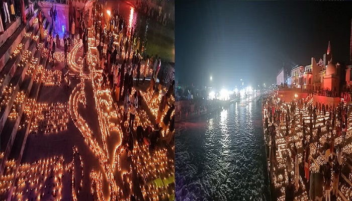 सरयू तीरे जलाए गए आस्था और आत्मीयता के दीप