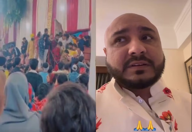 बी प्राक को देखने कालकाजी मंदिर के जागरण में जुटी भीड़, स्टेज गिरने से हुआ हादसा