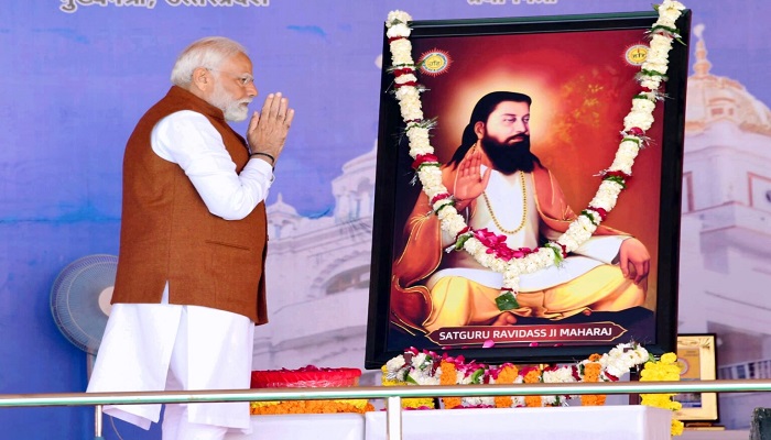 पीएम मोदी ने गुरु रविदास की प्रतिमा का किया लोकार्पण, अन्य परियोजनाओं की रखी आधारशिला