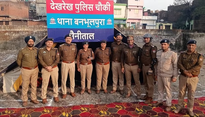 Haldwani: सीएम धामी की घोषणा के बाद विवादित स्थान पर बनी देखरेख पुलिस चौकी
