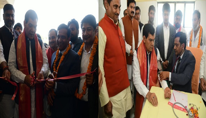 नगर विकास मंत्री ने स्वास्थ्य शिविर का किया उद्घाटन, चिकित्सकों को किया सम्मानित