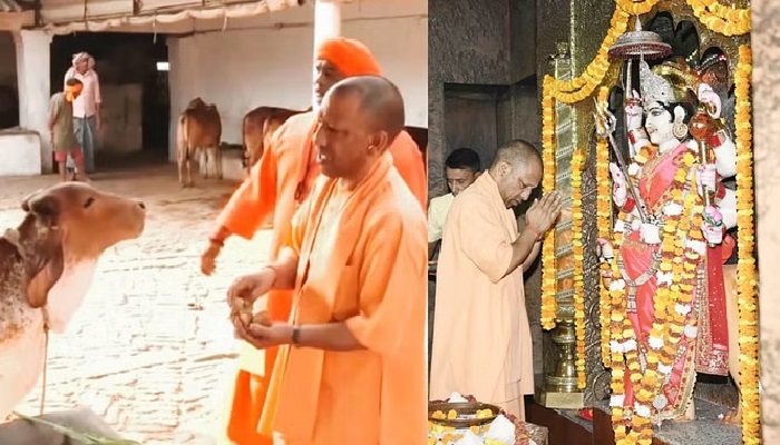 सीएम योगी ने देवीपाटन में की पूजा