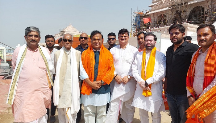 11 सांसदों के साथ असम के मुख्यमंत्री ने किया श्रीरामलला का दर्शन