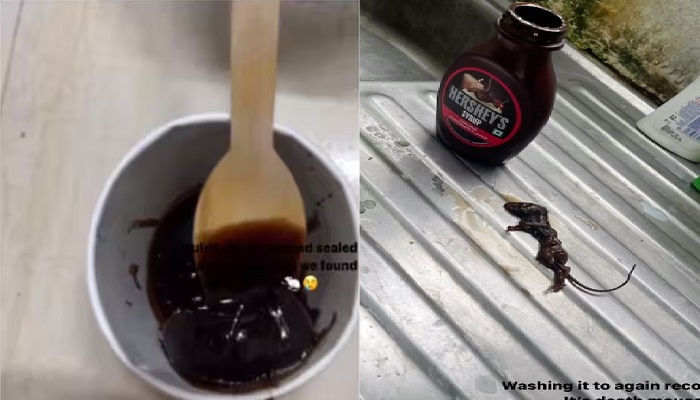 Hershey’s के चॉकलेट सीरप से निकला कुछ ऐसा, की महिला की निकल गई चीख