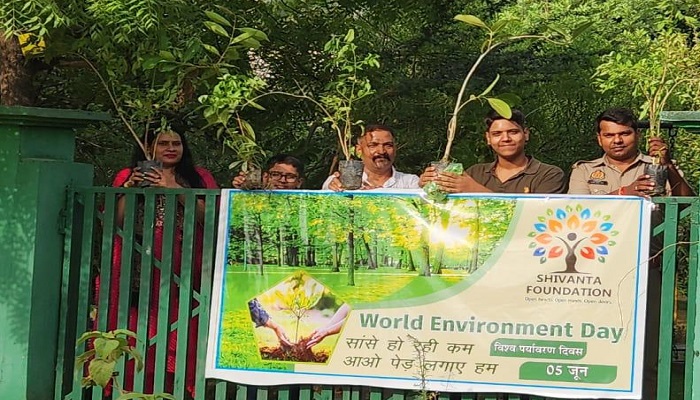 विश्व पर्यावरण दिवस पर शिवांता फाउंडेशन ने किया पौधरोपण