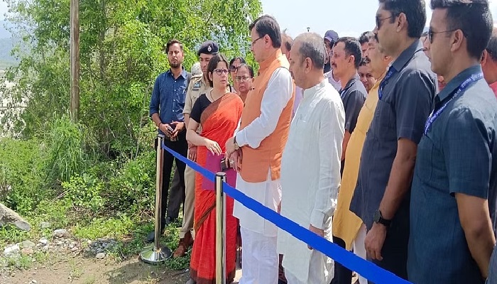 सीएम धामी ने किया अंतरराष्ट्रीय स्टेडियम का निरीक्षण, अतिक्रमण हटाने को लेकर बोली बड़ी बात