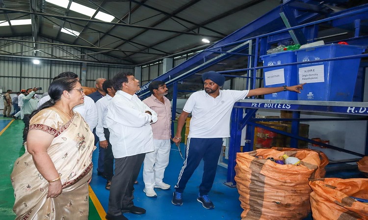 नगर विकास मंत्री ने 10 MTD MRF केंद्र का किया स्थलीय निरीक्षण