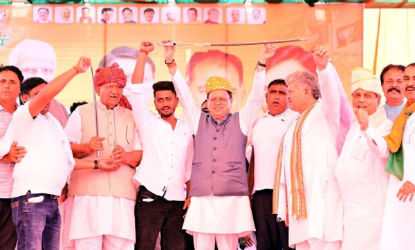हरियाणा विधानसभा चुनाव धर्मियाें व अधर्मियों के बीच : पुष्कर धामी