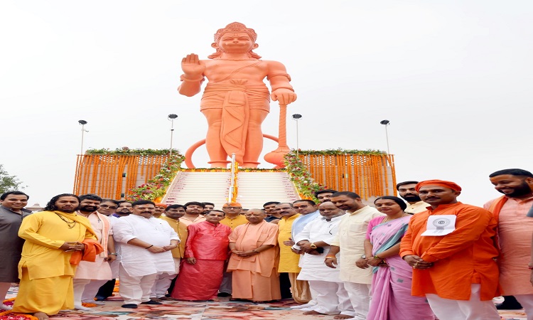 मुख्यमंत्री ने 51 फीट ऊंची हनुमान प्रतिमा का किया अनावरण