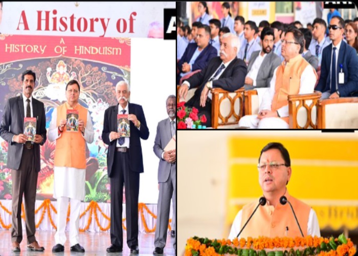 मुख्यमंत्री ने जीडी बख्शी की पुस्तक ‘ए हिस्ट्री आफ हिन्दुइज्म’ का किया विमोचन