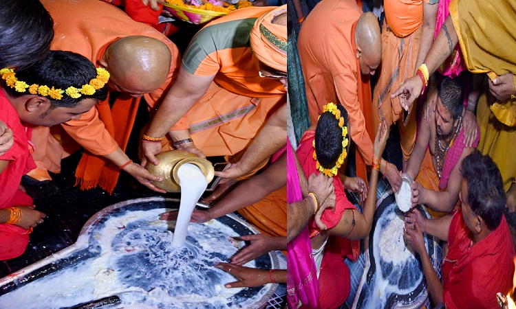 सीएम योगी ने किए बाबा वैद्यनाथ ज्योतिर्लिंग के दर्शन