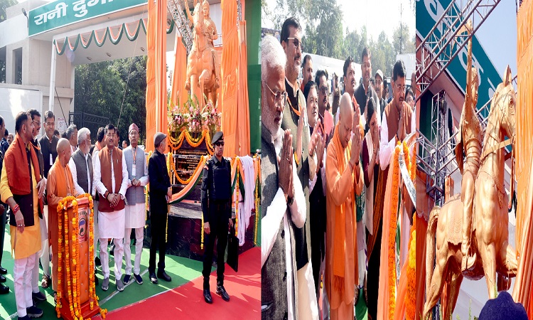 मुख्यमंत्री ने किया वीरांगना रानी दुर्गावती की प्रतिमा का अनावरण