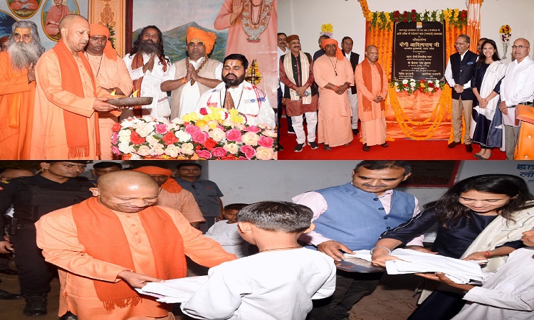 मां पाटेश्वरी के दरबार में सीएम योगी ने टेका मत्था
