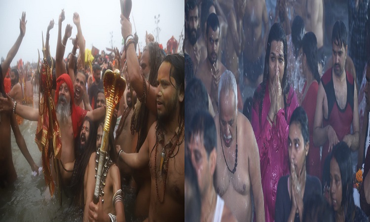 महाकुम्भ के त्रिवेणी तट पर एकता और समरसता का अद्भुत नजारा
