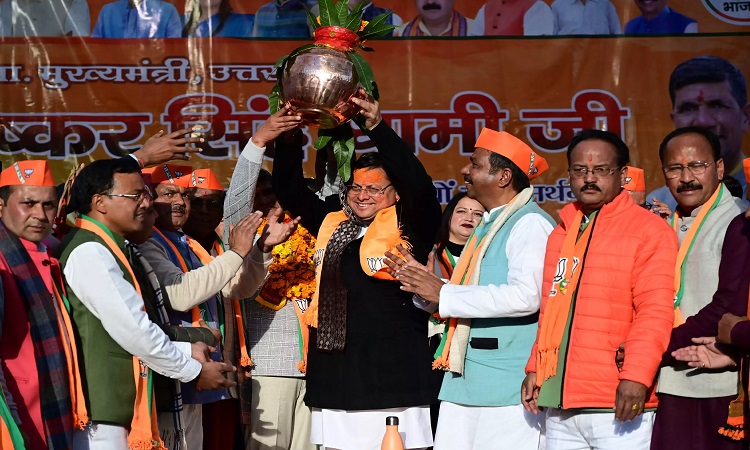 कांग्रेस ने अल्मोड़ा के विकास को लेकर कभी नहीं दिखाई गंभीरता: धामी