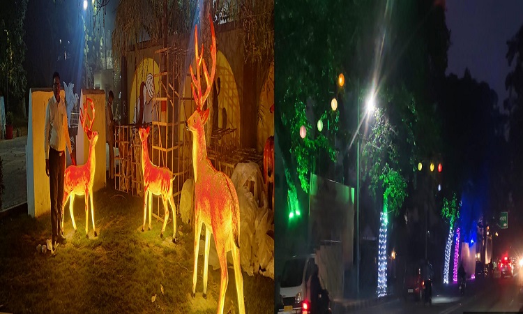 मौनी अमावस्या स्नान के पहले नव्य प्रकाश व्यवस्था से जगमग हुई कुम्भ नगरी प्रयागराज
