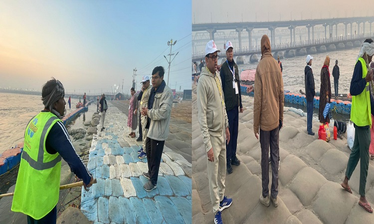 सचिव नगर विकास/निदेशक स्वच्छ भारत मिशन ने महाकुम्भ मेला क्षेत्र का निरीक्षण कर दिए निर्देश