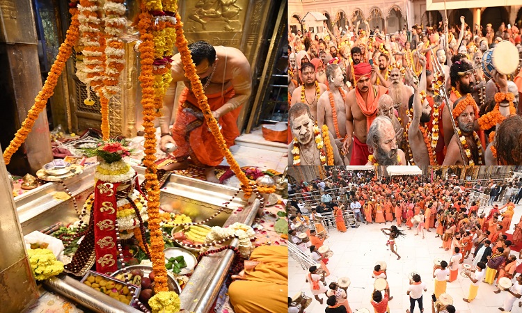 महाशिवरात्रि पर काशी में भव्य नजारा, मंगला आरती के बाद निकली अखाड़ों की शोभायात्रा
