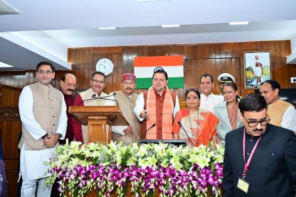 ई-विधानसभा एप्लीकेशन का मुख्यमंत्री धामी ने किया शुभारंभ