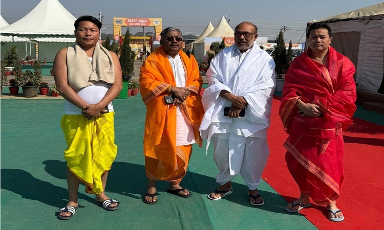 मणिपुर के मुख्यमंत्री एन. बीरेन सिंह पहुंचे महाकुम्भ नगर, साझा किया आध्यात्मिक अनुभव