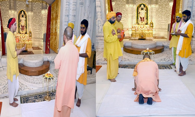 मुख्यमंत्री ने हनुमानगढ़ी और श्रीरामलला के दरबार में टेका मत्था